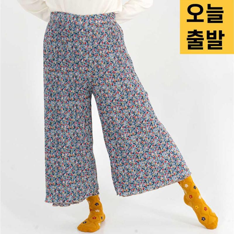 몸빼바지 냉장고바지 플리츠 주름 바지 빅사이즈 고무줄 꽃무늬 엄마 할머니 일바지