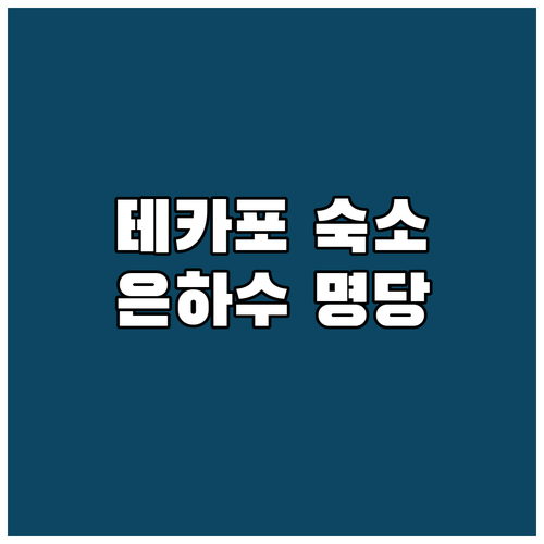 뉴질랜드 레이크 테카포 숙소 추천 리..