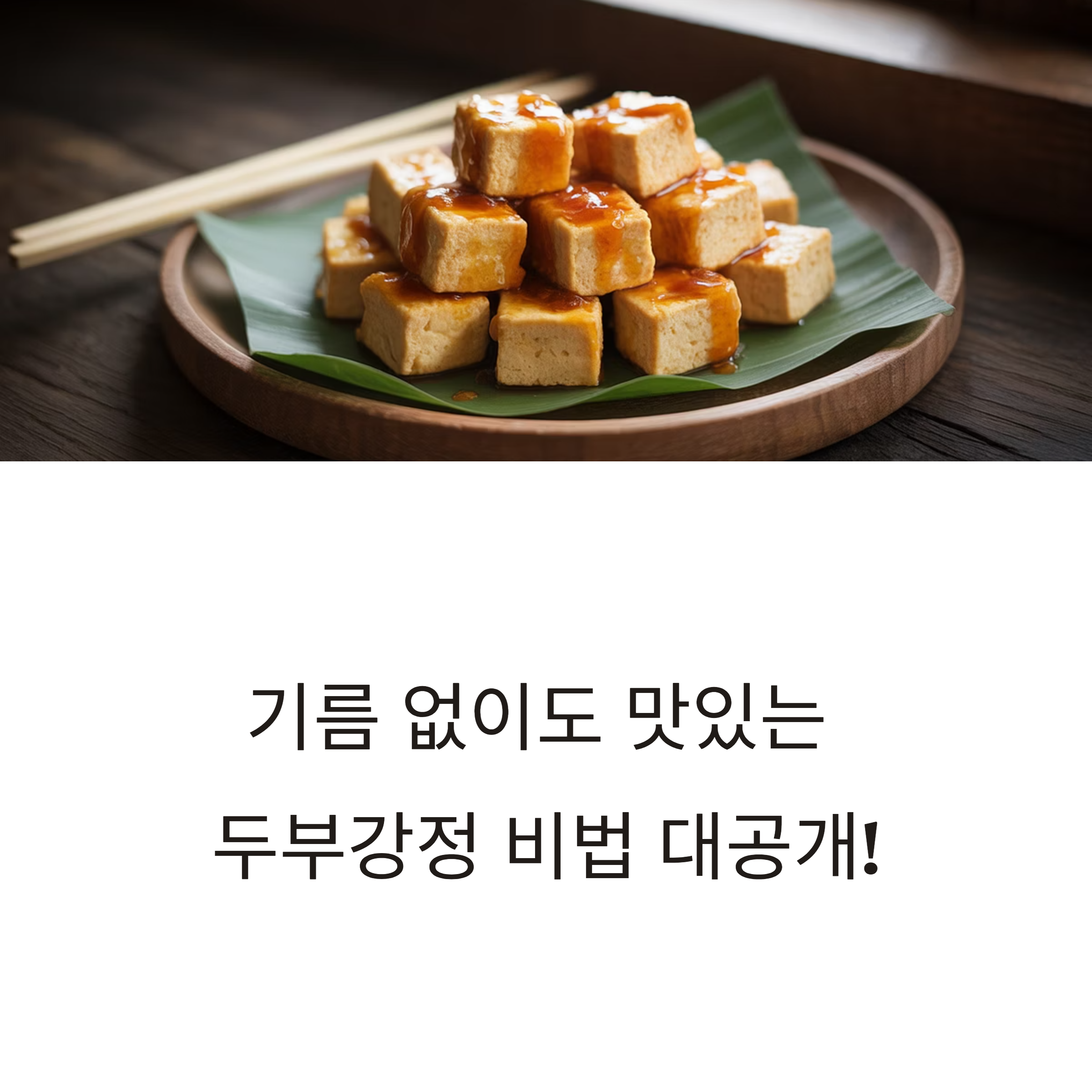 두부강정은 튀기지 않아도 이렇게 맛있게 즐겨요