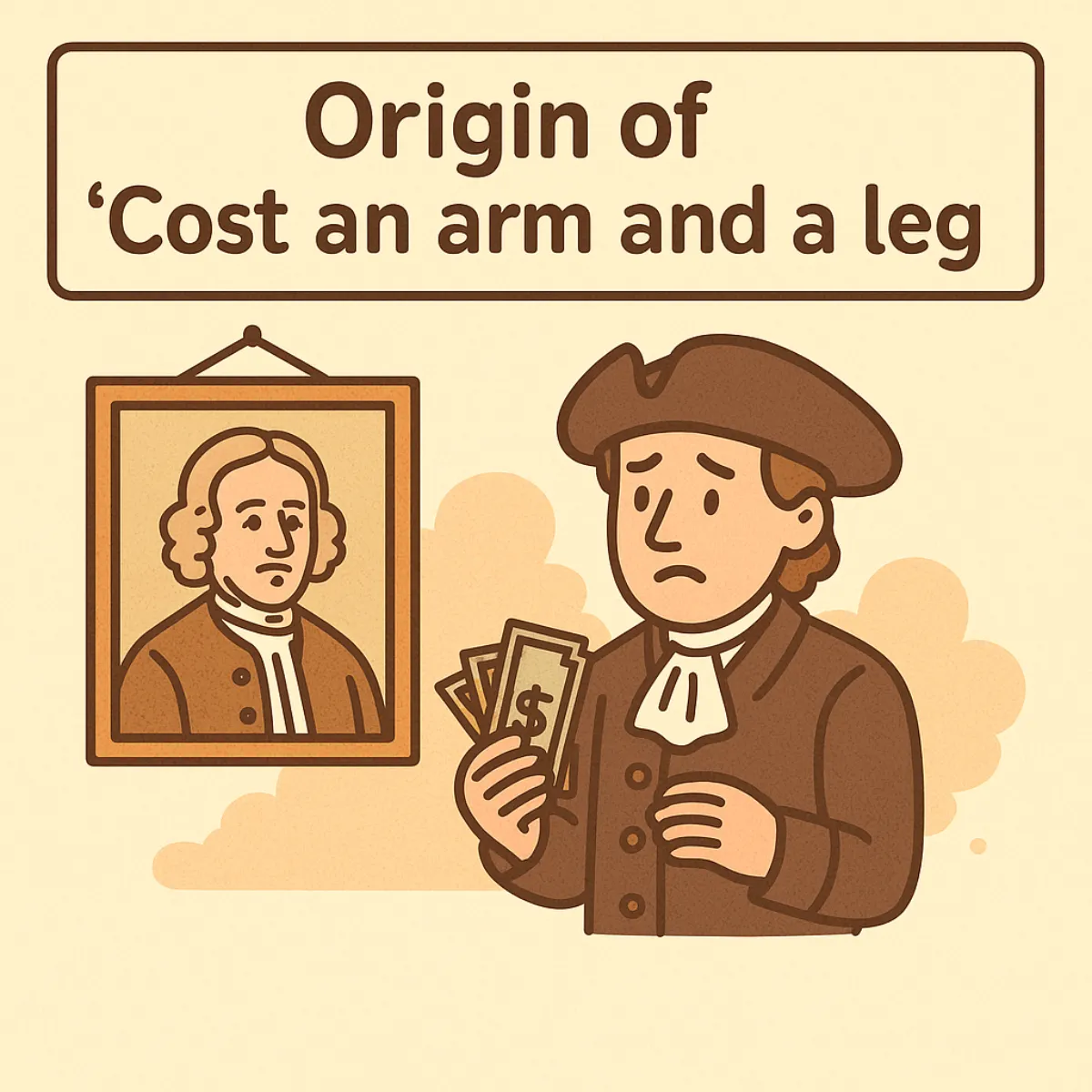 Cost an arm and a leg 의 유래 이미지