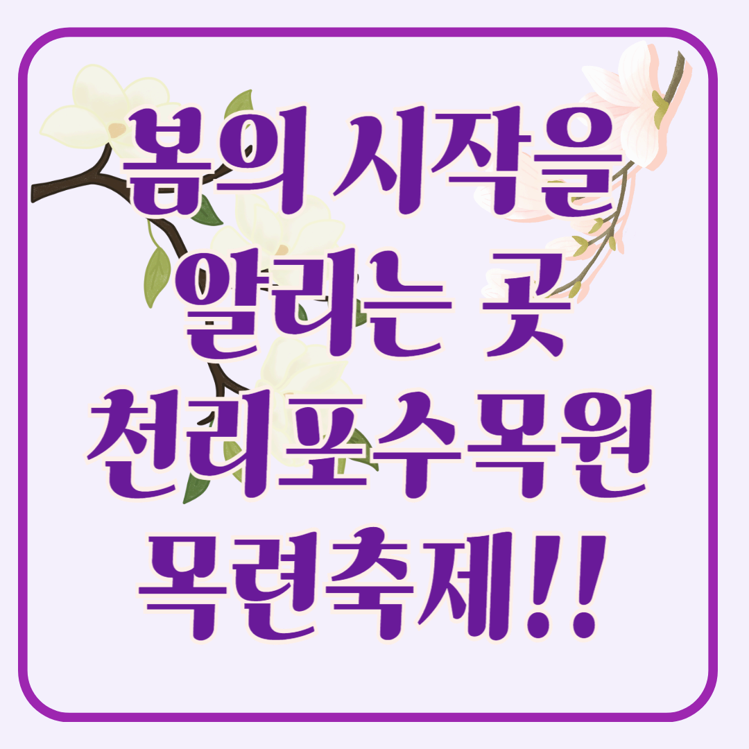 봄의 시작을 알리는 천리포 수목원 목련축제!!!!