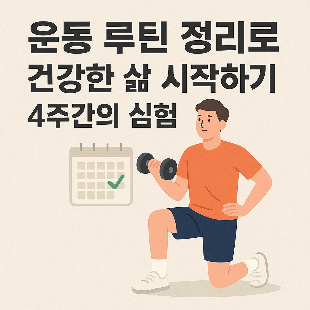운동 루틴 정리로 몸과 마음을 바꾼 4주간의 변화기