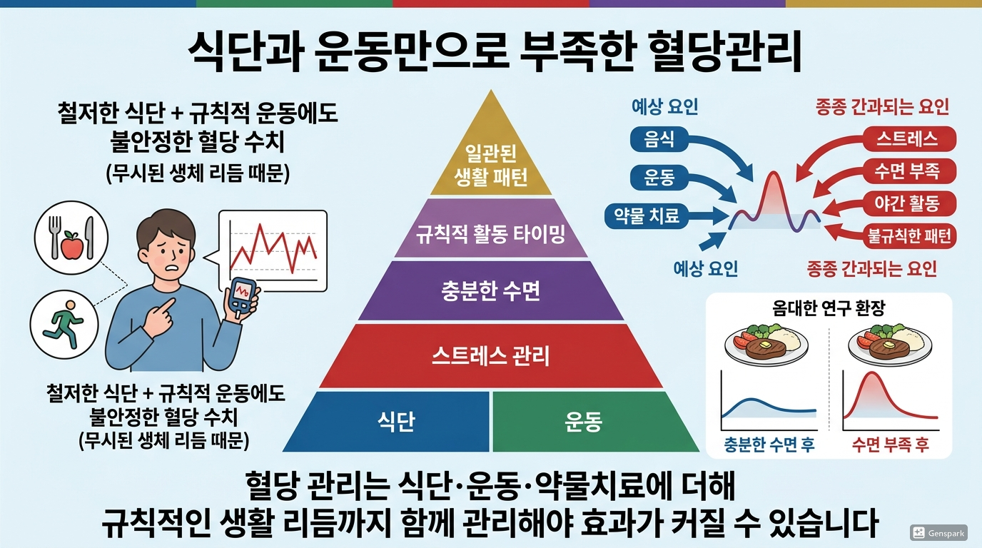 식단과 운동만으로 부족한 혈당관리