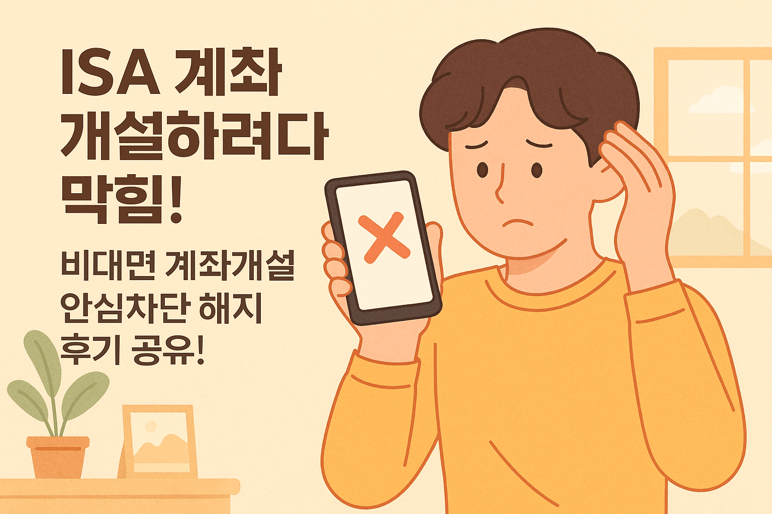 ISA 계좌 개설하려다 막힘!