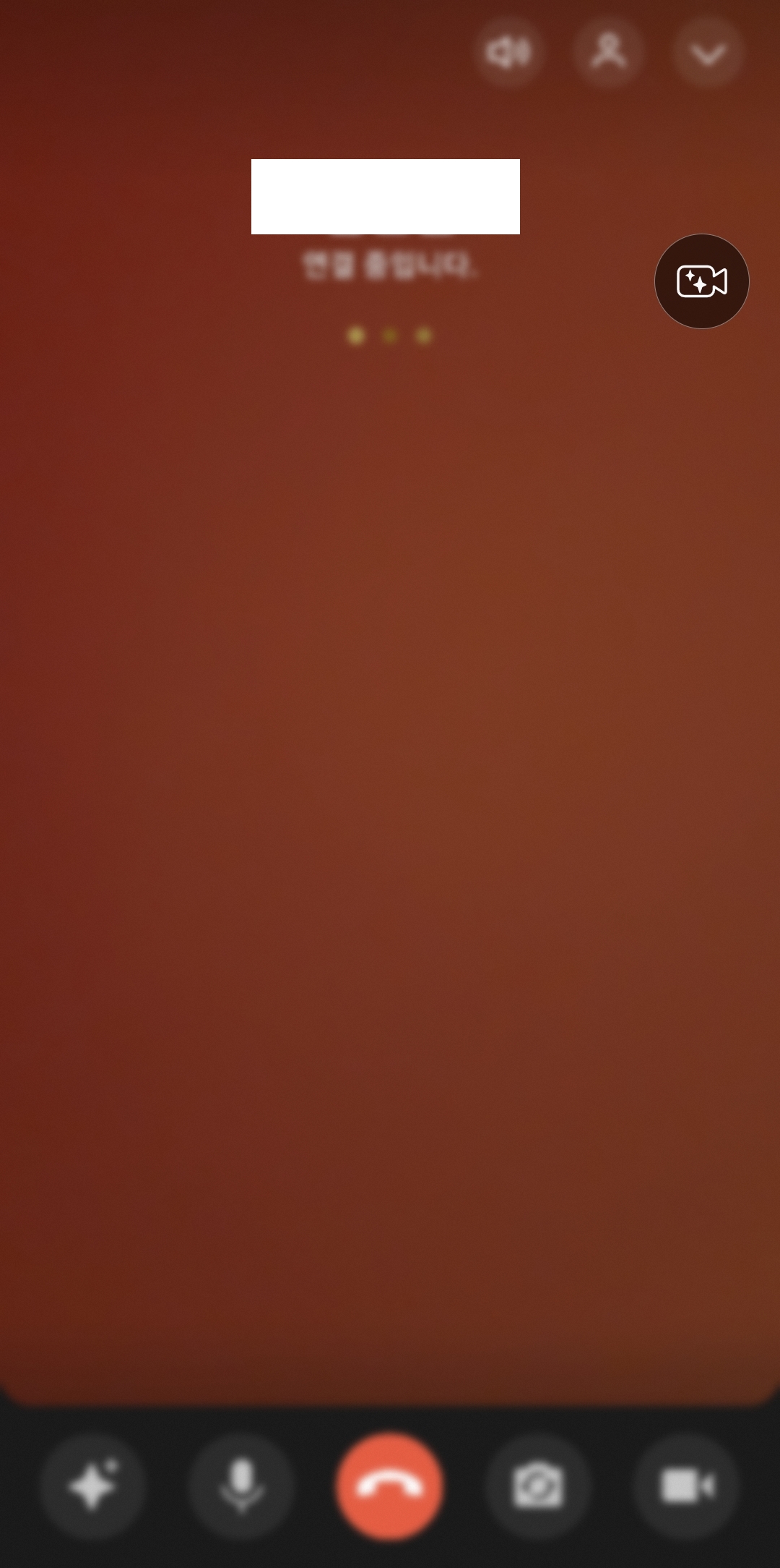 페이스톡 통화 중 화면 기능