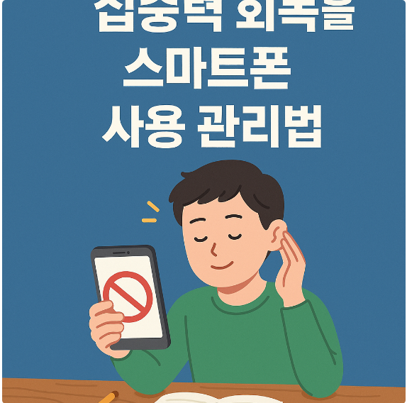 집중력 회복을 위한 스마트폰 사용 관리법