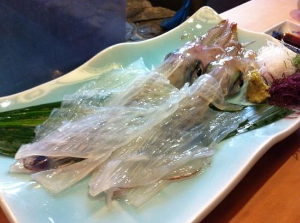 일본 후쿠오카 맛집 추천 가와타로 나카스본점 오징어회