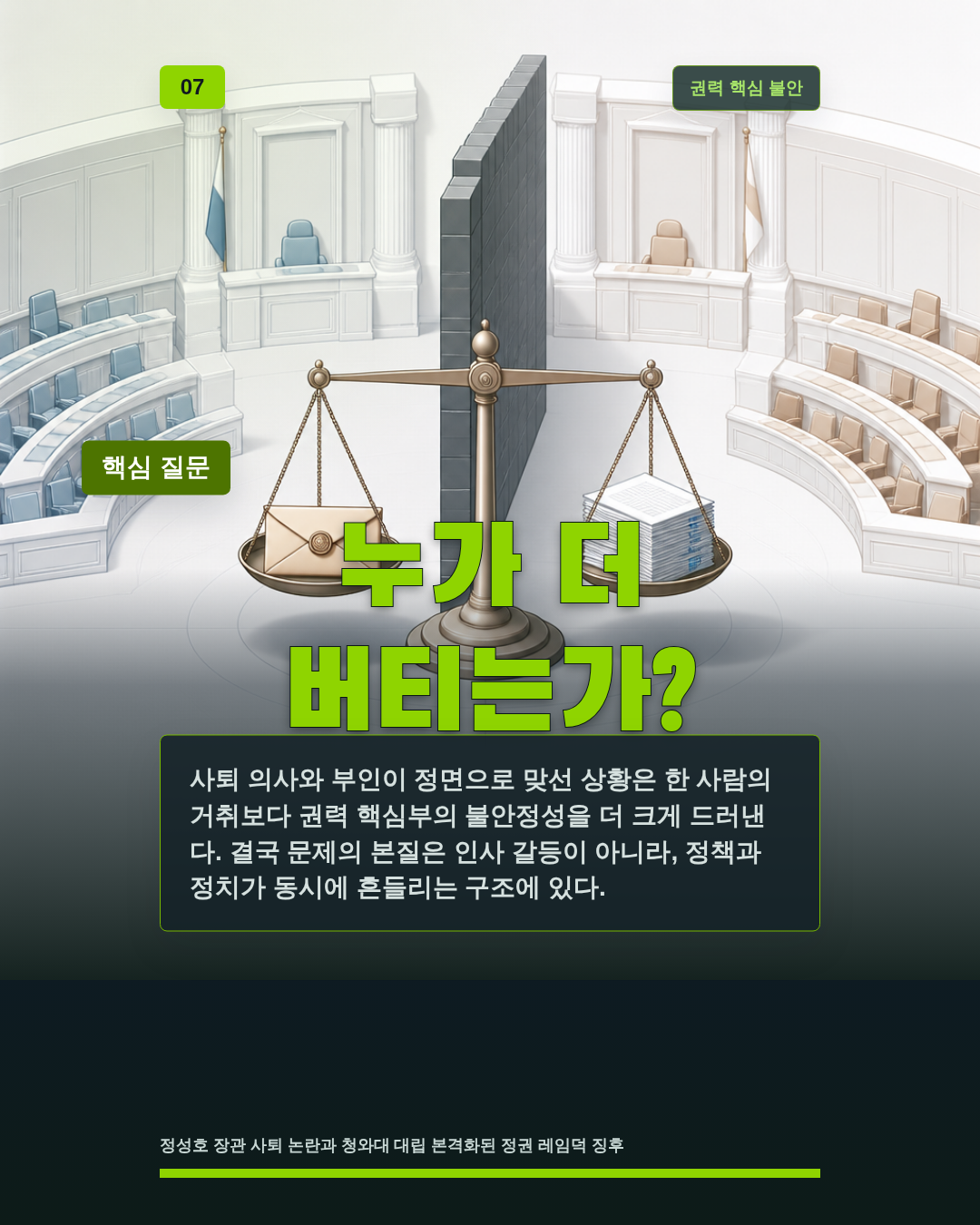 누가 더 버티는가?