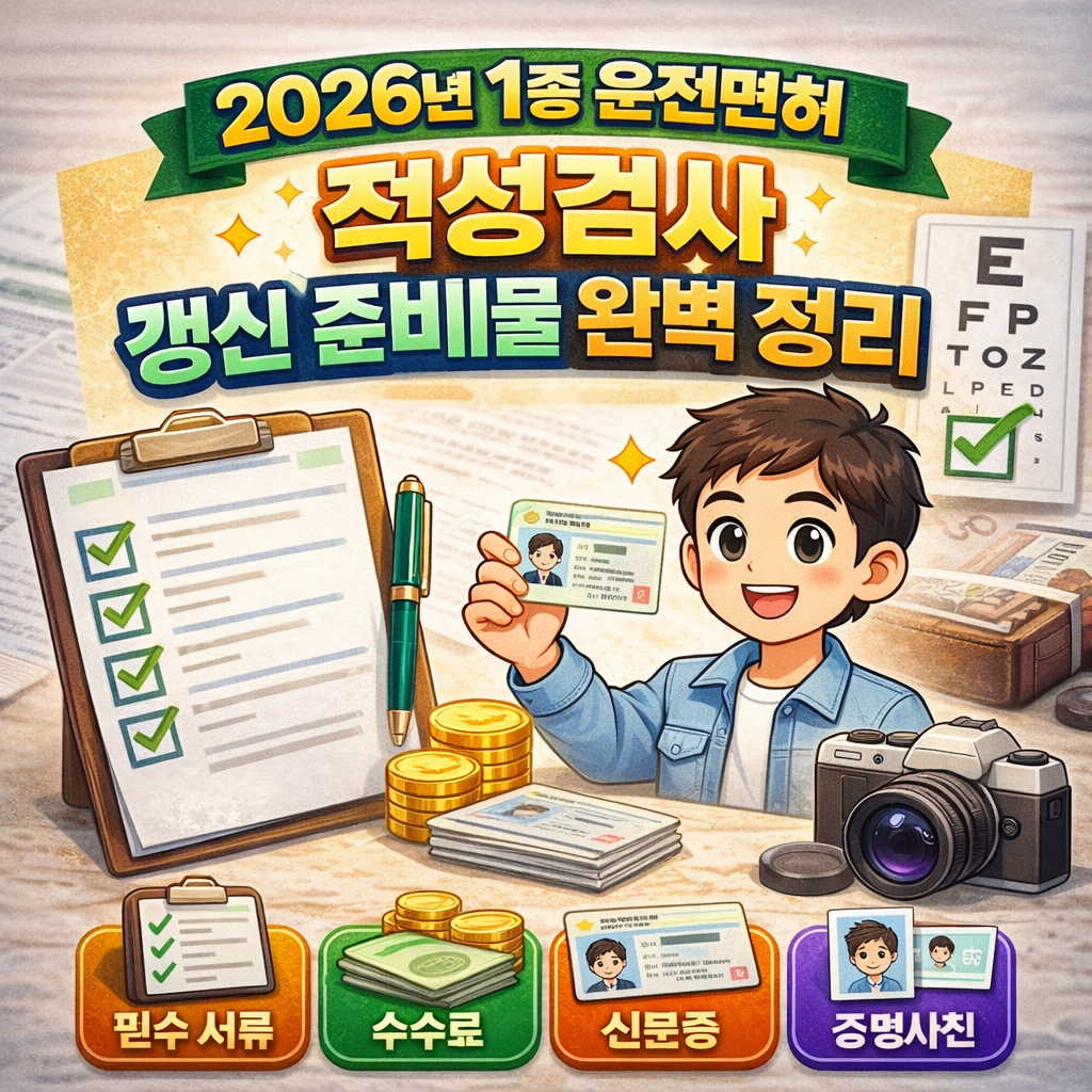 1종 운전면허 적성검사 예약하러 가기