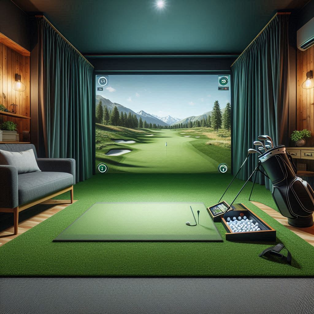 스크린골프장 배경