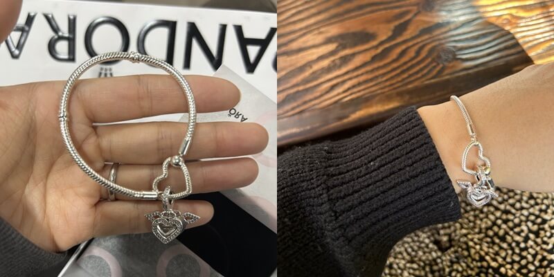 판도라 팔찌 및 참 구매, 착용사진