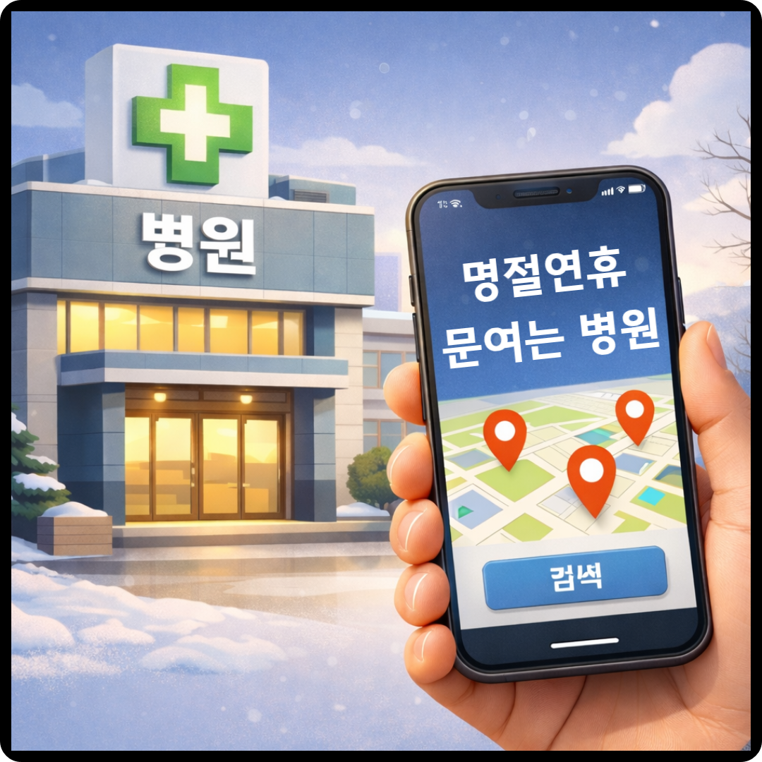 설 명절 연휴 문여는 병원 이미지