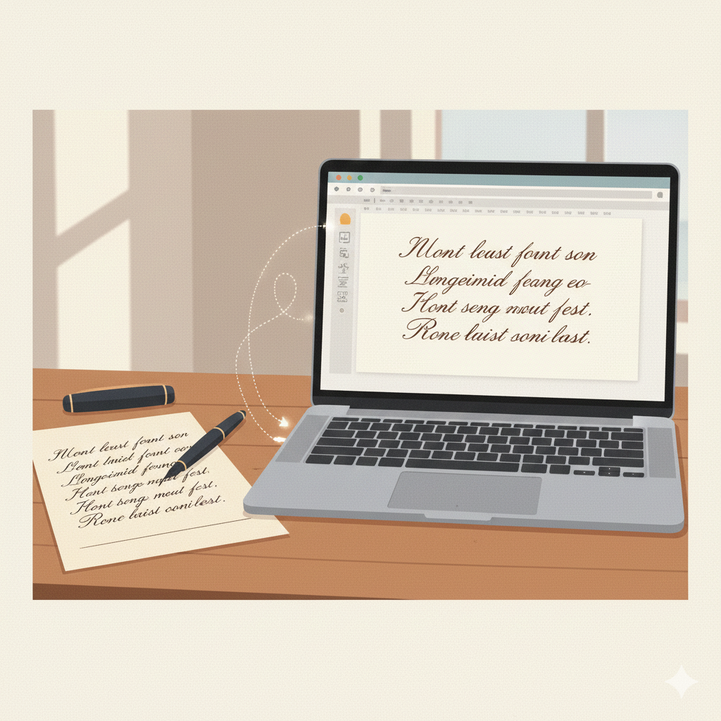 디지털 폰트 제작