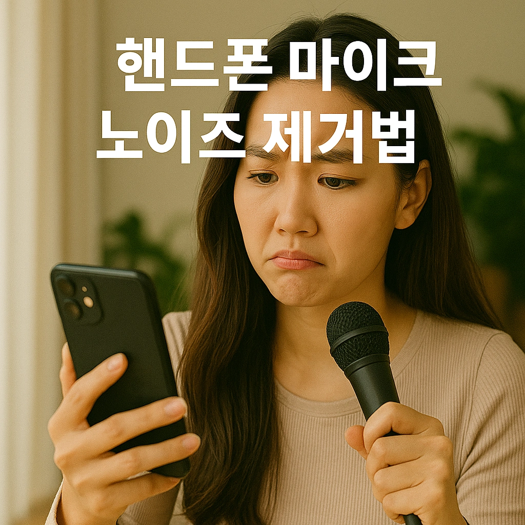 핸드폰 마이크 노이즈 줄이는 방법