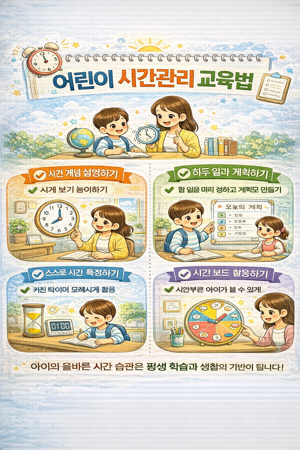 어린이 시간관리 교육법 관련 사진