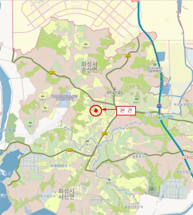 수원지방법원2021타경66465 광역위치도