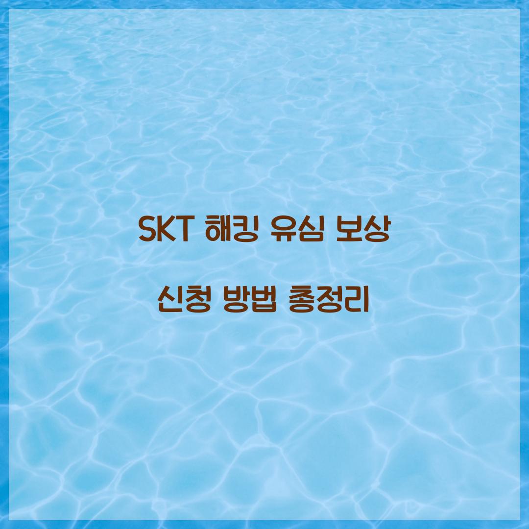 SKT 해킹 유심 보상