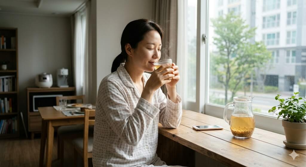 공복 물한잔