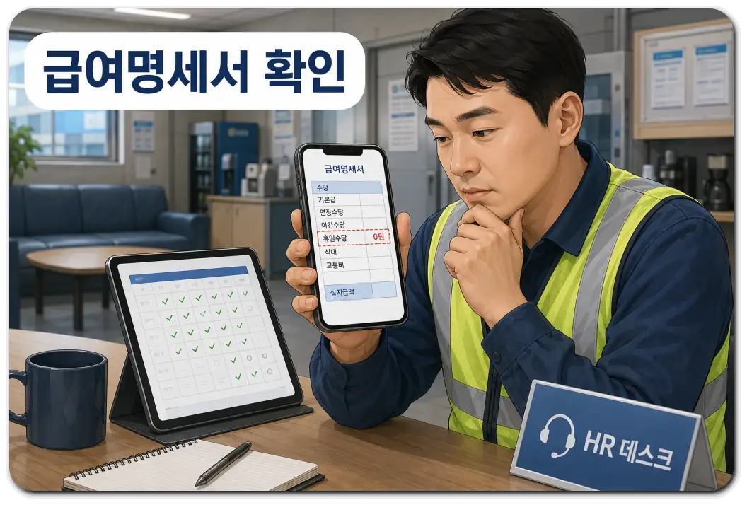 쿠팡-아르바이트-급여명세서-확인하기
