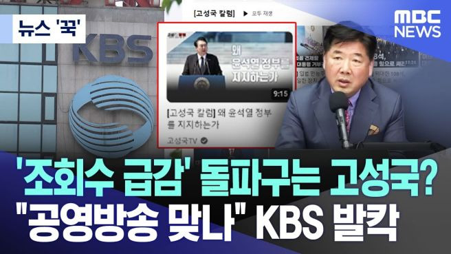 고성국 극우 유튜버 논란