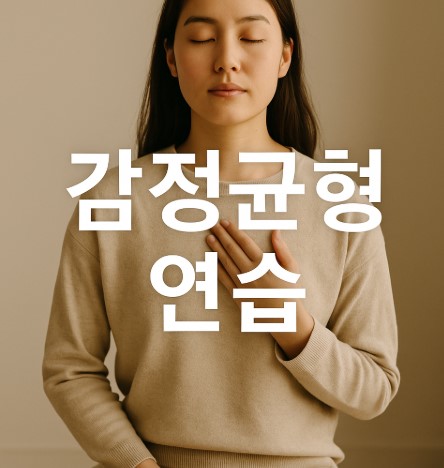 감정에 휘둘리지 않는 연습법 (감정인식, 감정조절, 마인드셋까지)