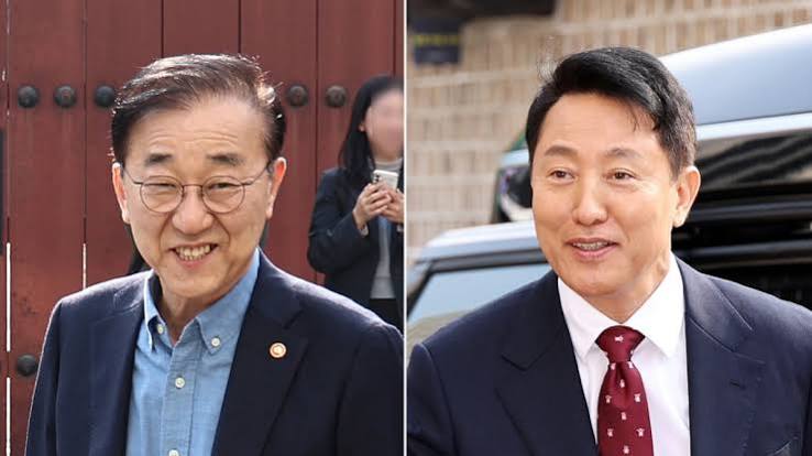 용산공원 개발 갈등, 김윤덕 오세훈 관련 이미지