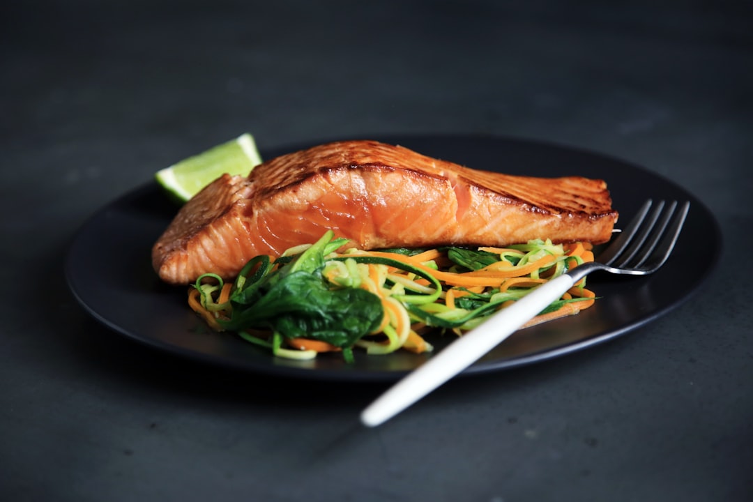 Grilled fish.