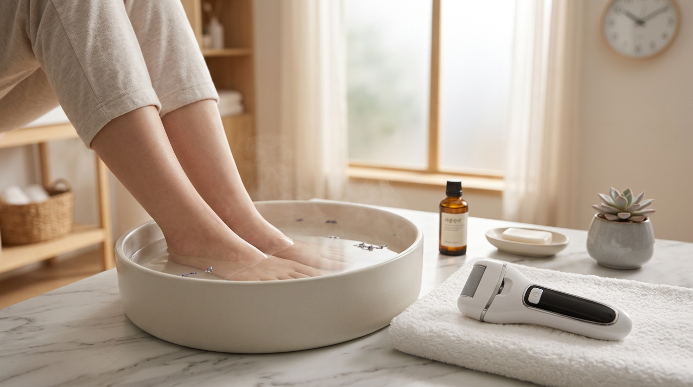 발각질제거기 사용법 올바른 방법 족욕 후