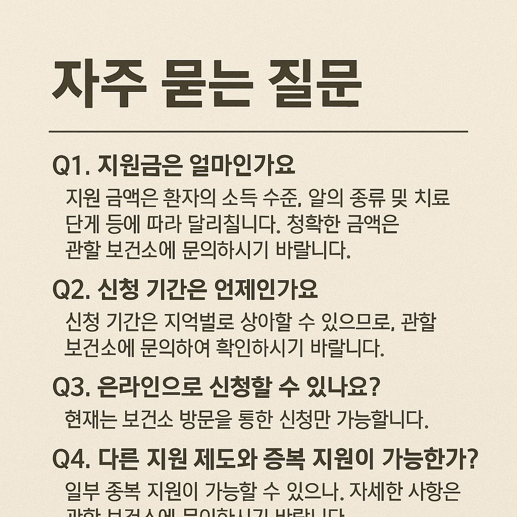 암환자 의료비 지원