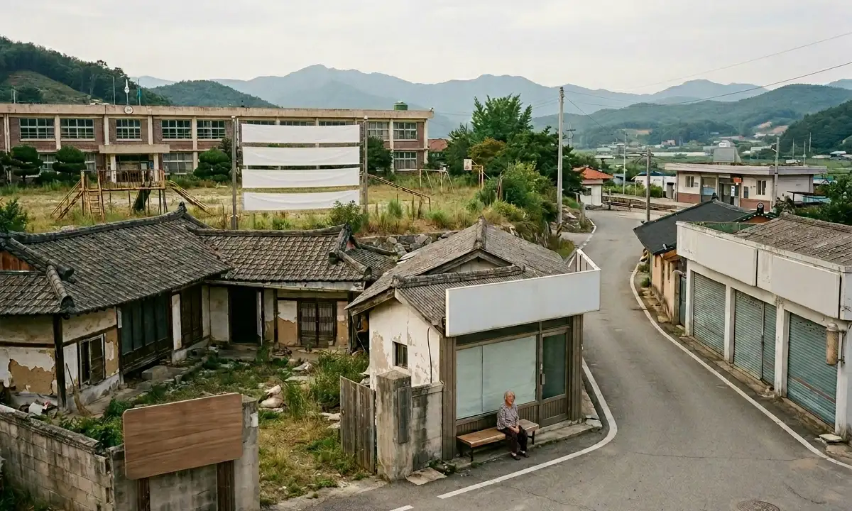 오래된 시골 마을
