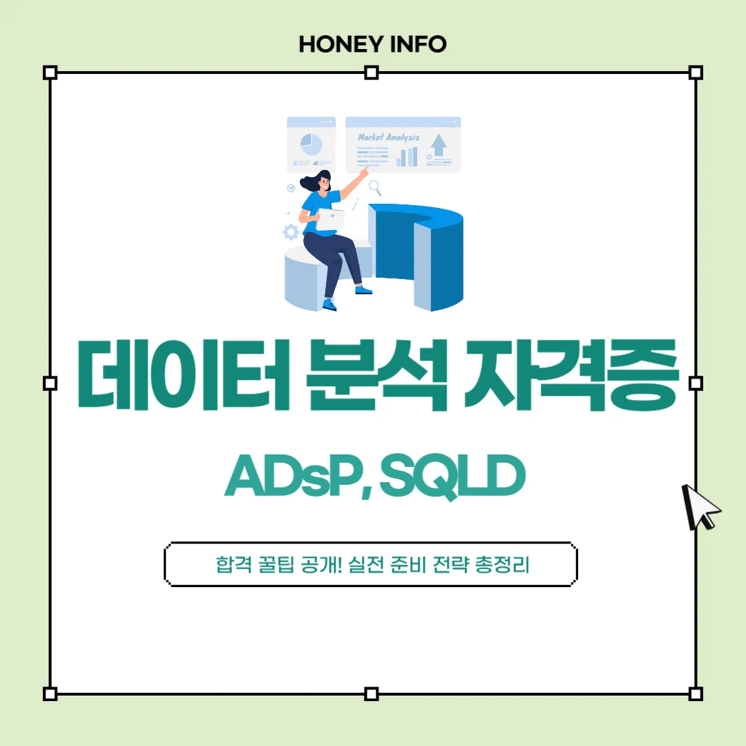 데이터 분석 자격증 ADsP, SQLD 합격 꿀팁 공개