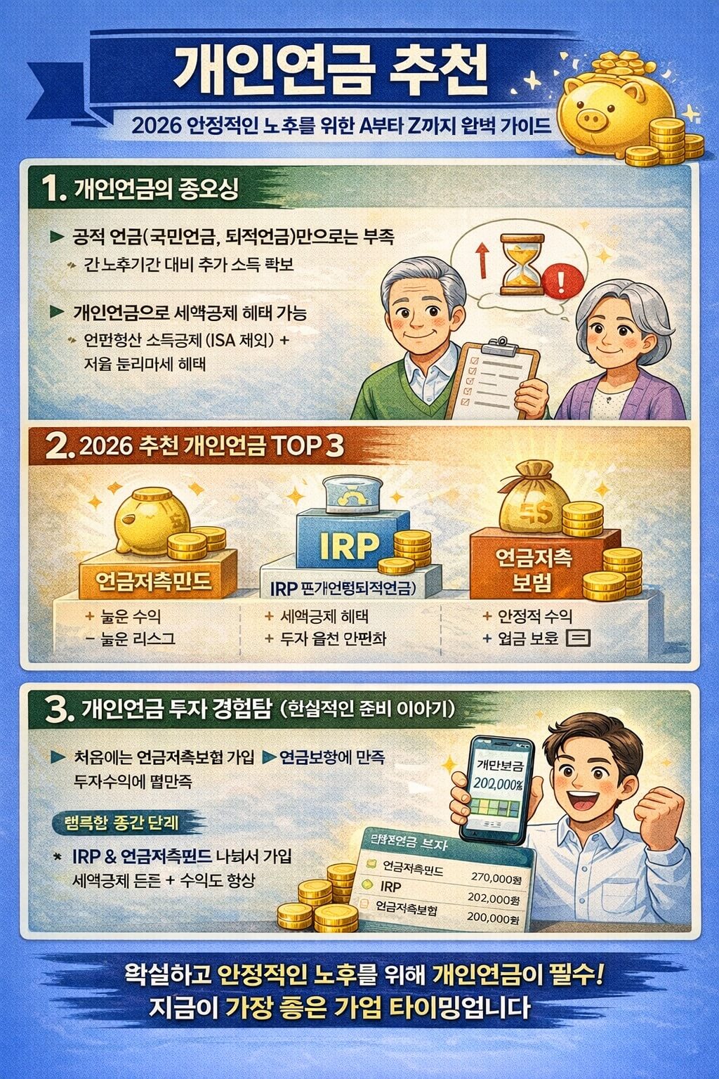 2026 개인연금 추천 노후 준비를 위한 현실적인 선택 가이드
