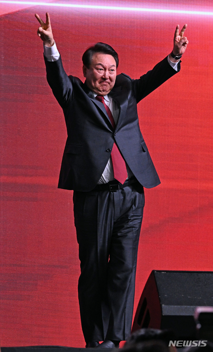 윤석열 대통령 전당대회 참석