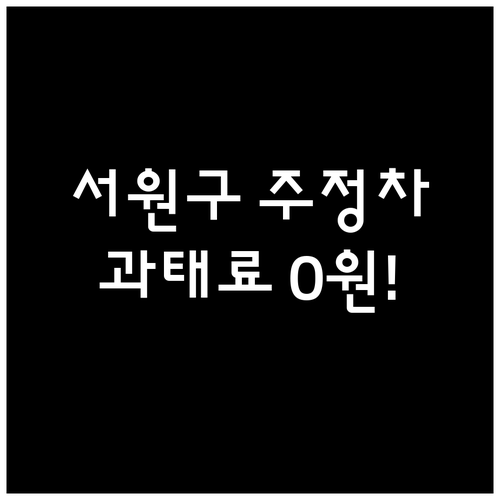 과태료 부과 막는 청주 서원구 주정차..