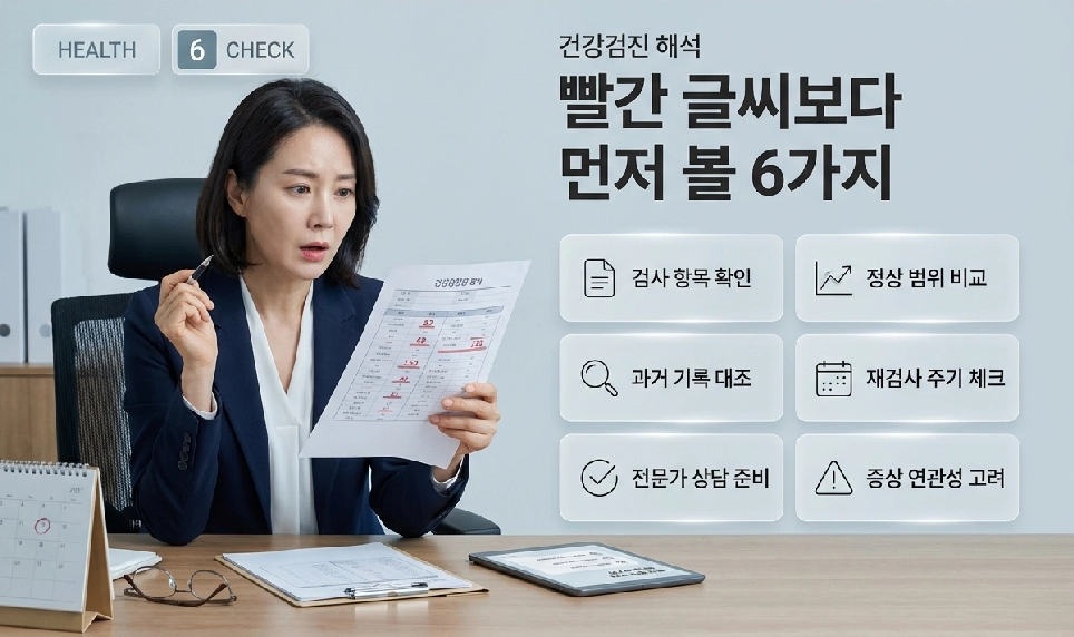 건강검진 결과표 빨간 글씨보다 먼저 봐야 할 6가지