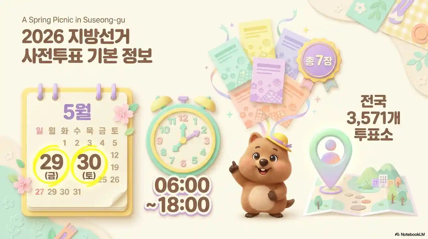 2026 지방선거 사전투표 기본정보