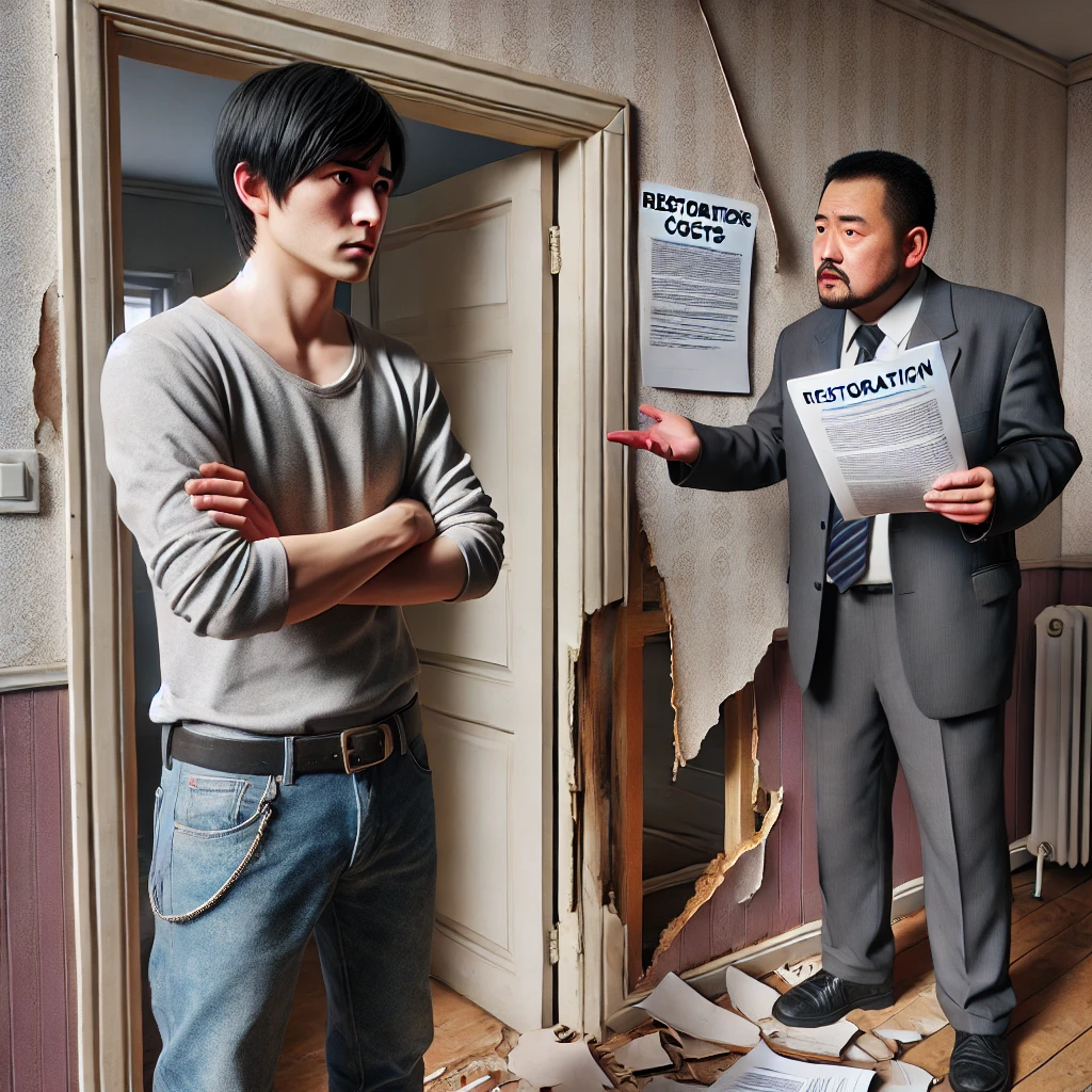 전세 분쟁! 붙박이장, 벽지, 문틀 훼손... 원상복구 비용 돌려달라는데