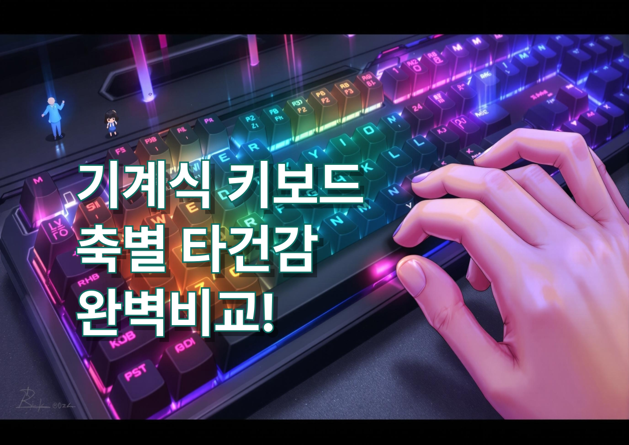 기계식 키보드 축별 타건감 완벽비교 이미지