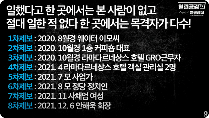 김건희 관련 제보자 리스트 