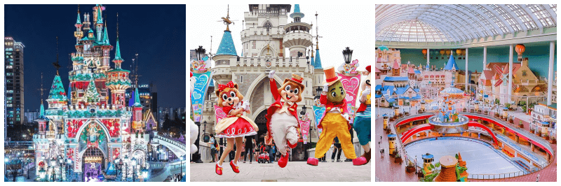 롯데월드 사진 3개