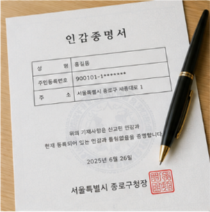 인감증명서 발급 시 주의사항