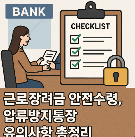 압류방지통장 유의사항