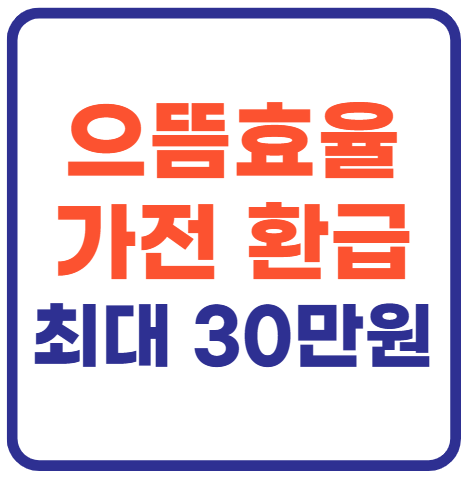 으뜸효율가전 환급신청 총정리!(최대 30만원)