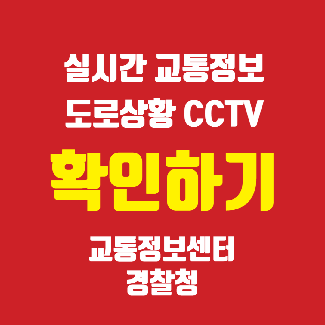 실시간-교통정보-도로상황-CCTV-확인하기