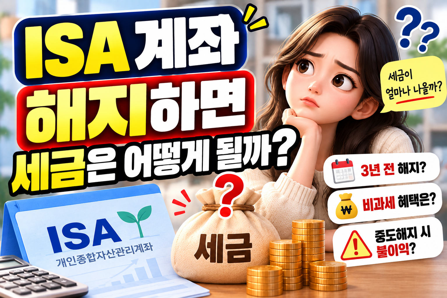 ISA 계좌 해지하면 세금은 어떻게 될까? 3년 전·후 차이 총정리