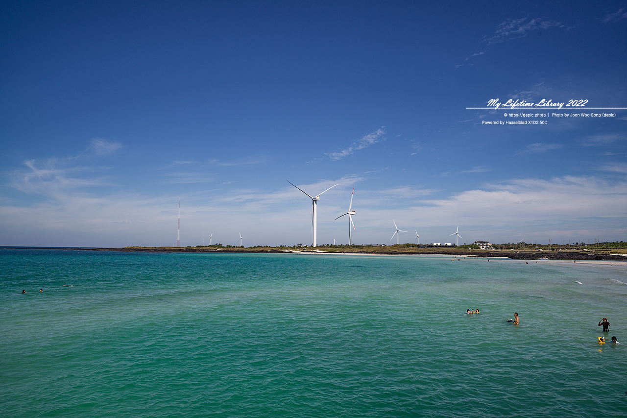 #제주 #김녕 #해수욕장 #바다 #풍력발전기 #2022제주여행