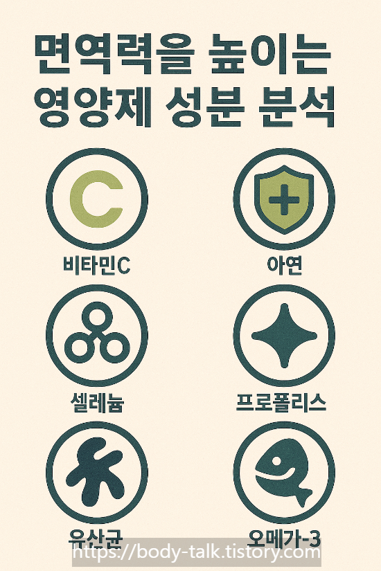 면역력을 높이는 영양제 성분