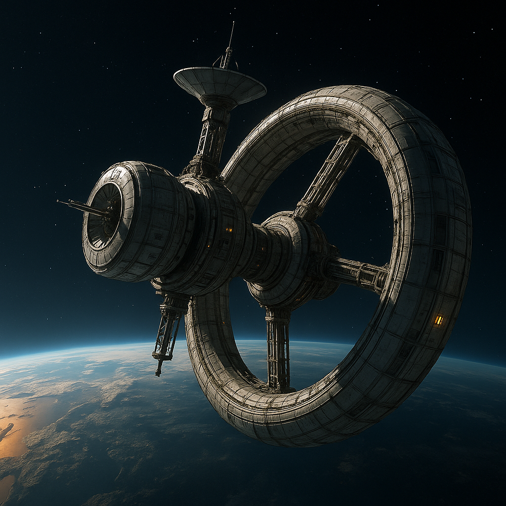 인공 중력 실험을 위한 원심형 우주선