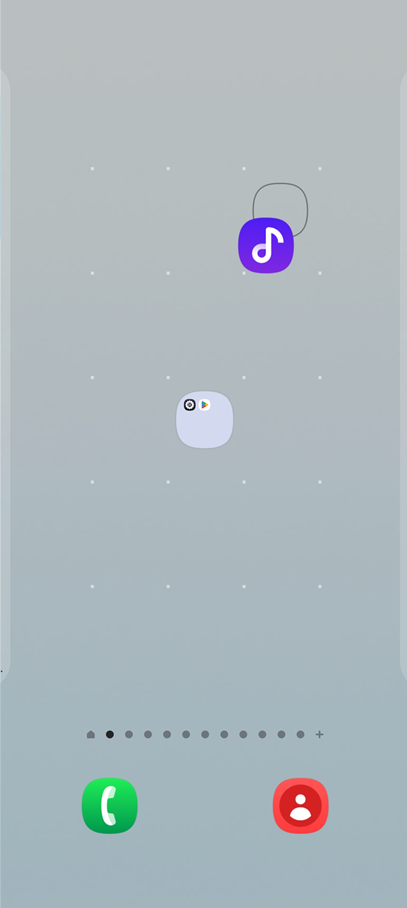 방법 4: 원하는 위치에서 손가락 떼기