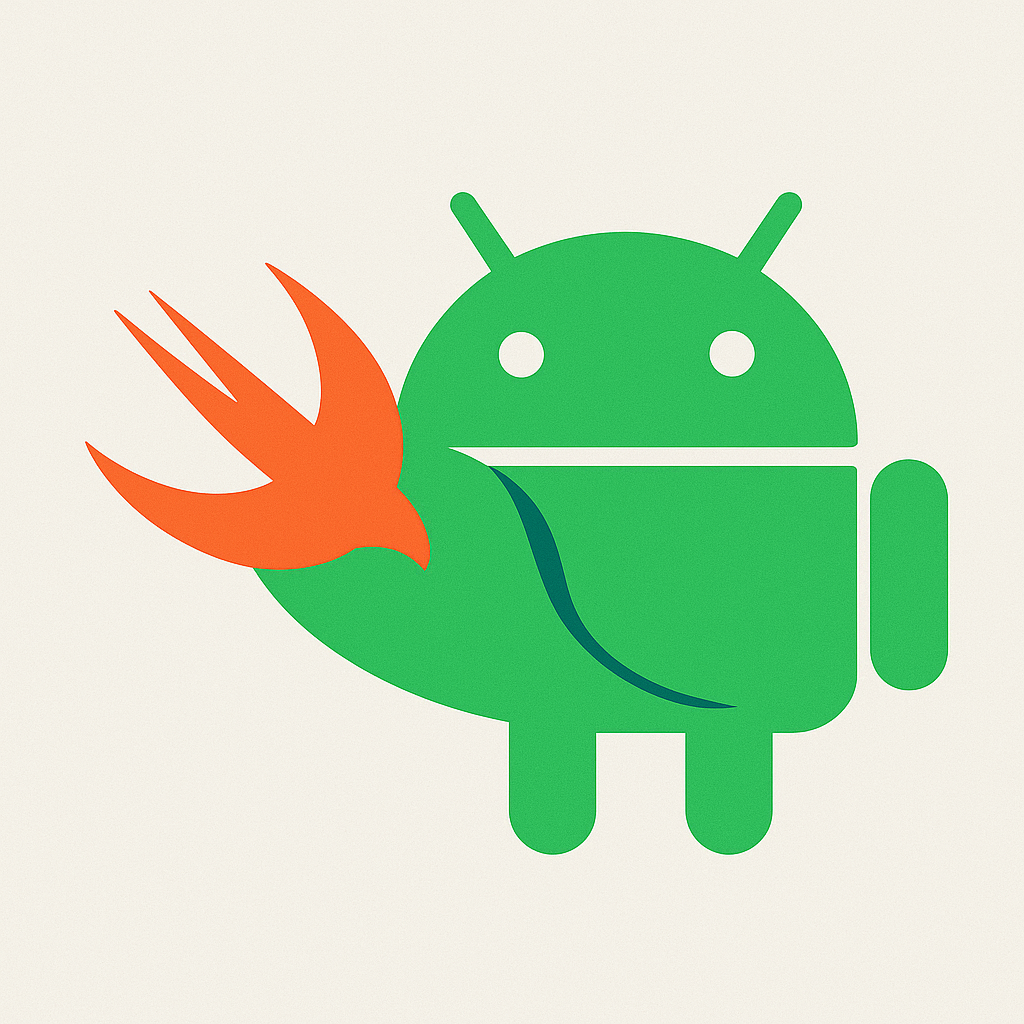 Swift Android collaboration thumbnail featuring language integration